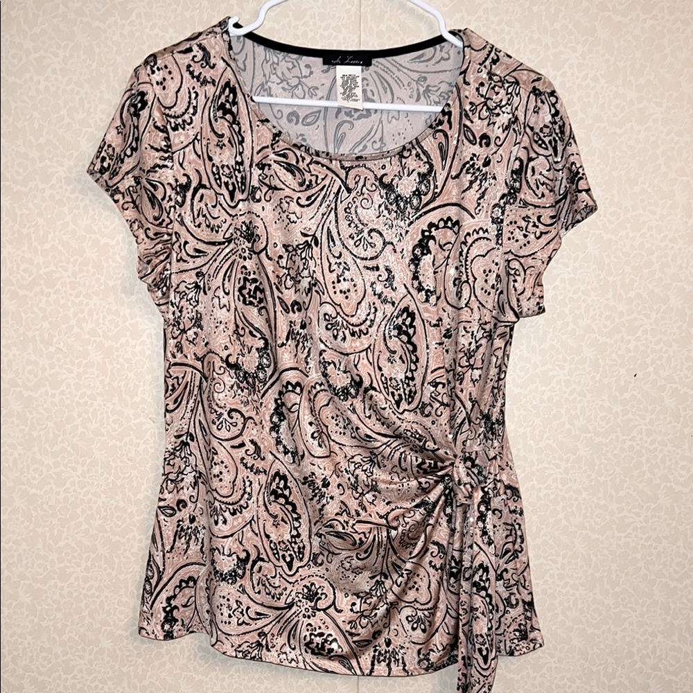 S. Levine Paisley Print Women's Top